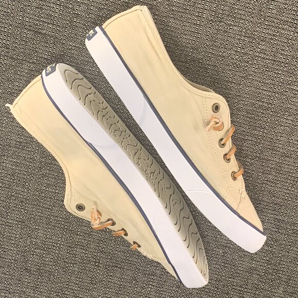 Sperry Pier View Sand Sneaker - Women's Size 8 - shoes canvas tan beige STS81816 - Picture 8 of 13